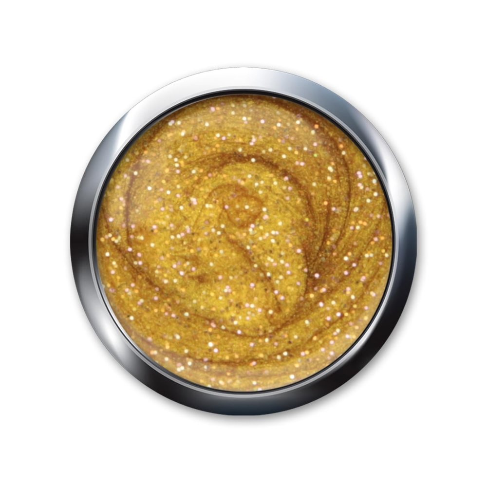 UV Gel Flux Colour and Glam - Gold Twinkle, 5 ml