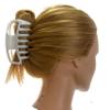 1 Pc Large Hair Claw with Open Sides, 10 cm, Yellow Beige view 2