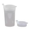 WILLY BEHREND Drinking Cup Set, 2 Transparent Cups with Long or Short Mouthpieces, 250 ml view 1