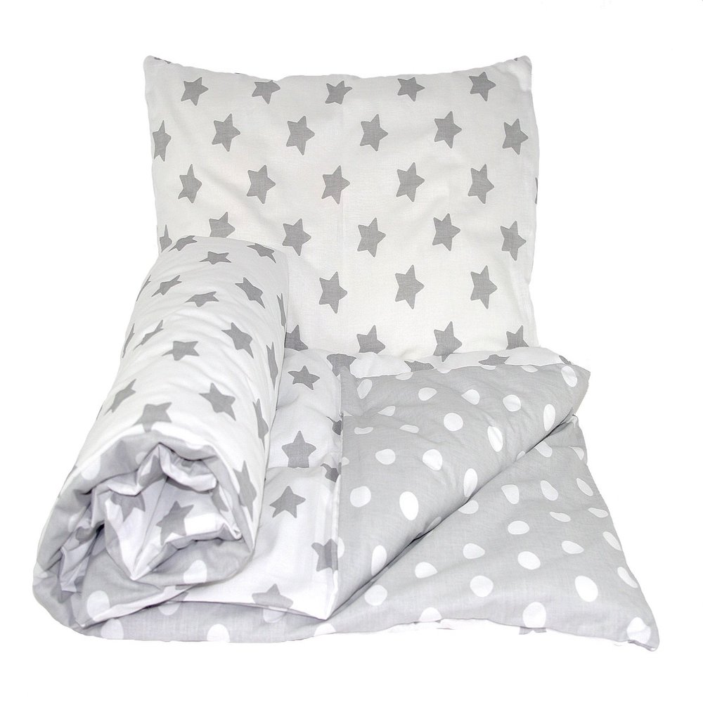 Baby's Comfort Reversible 2-Piece Baby Bedding Set, Duvet Cover and Pillowcase, 120 x 90 cm