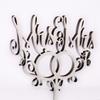 KLEINLAUT 3D Cake Topper “Mrs. & Mrs.” with Rings, 15 x 18.4 cm, Brown view 2