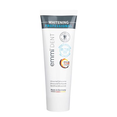 emmi-dent Ultrasonic Whitening Toothpaste | Gentle Whitening | For Sensitive Teeth and Gums | Vegan | 1 x 75 ml