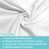American Baby Company 2-Pack 100% Cotton Jersey Bassinet Sheets, White view 2