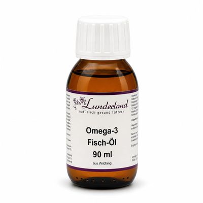 Omega-3 Fish Oil for Dogs and Cats, 90 ml, with Vitamins E, A + D