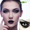 DESIGNLENSES Grey Dragon Gray-White Cat-Eye Halloween Costume Contact Lenses, 1 Pair (2 Lenses) view 2