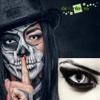 DESIGNLENSES Grey Dragon Gray-White Cat-Eye Halloween Costume Contact Lenses, 1 Pair (2 Lenses) view 3