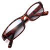 4sold Slim Sun Retro Reading Glasses, Black/Brown Dark Brown, Spring Hinges view 1