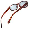 4sold Slim Sun Retro Reading Glasses, Black/Brown Dark Brown, Spring Hinges view 3