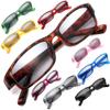 4sold Slim Sun Retro Reading Glasses, Black/Brown Dark Brown, Spring Hinges view 4