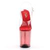 Pleaser FLAMINGO-808T Women's Open-Toe Sandals, Transparent (Clr/Red Tinted), EU 36 (UK 3) view 2