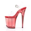 Pleaser FLAMINGO-808T Women's Open-Toe Sandals, Transparent (Clr/Red Tinted), EU 36 (UK 3) view 3