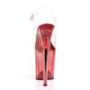 Pleaser FLAMINGO-808T Women's Open-Toe Sandals, Transparent (Clr/Red Tinted), EU 36 (UK 3) view 4