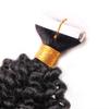 Remeehi Kinky Curly Tape-In Hair Extensions, Brazilian Human Hair, Skin-Weft Tape, 20 Pieces, 2.5 g Each, 24 in, 60# Platinum Blonde view 2