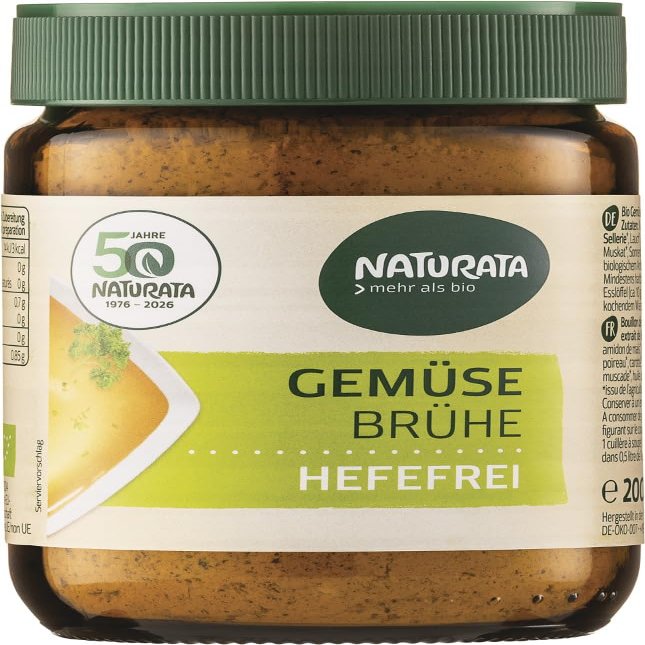 Organic Yeast-Free Vegetable Broth, 2 x 200 g