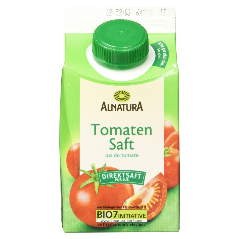 Alnatura Organic Tomato Juice, 6-Pack (6 x 500 ml)