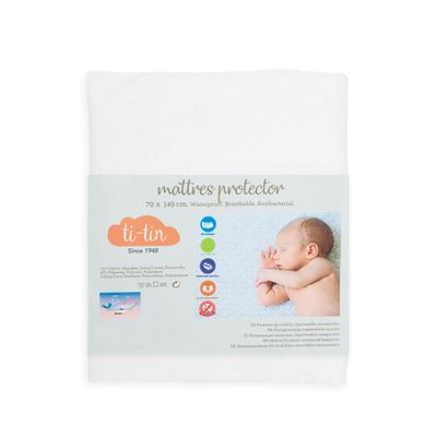 Cotton Mattress Protector for Baby Crib, 70 x 140 cm