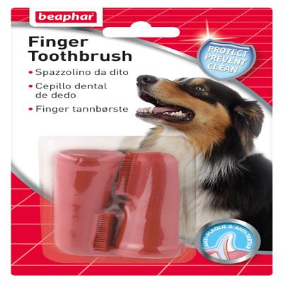Beaphar Beau10448 Finger Toothbrush - 2 Units, Black
