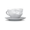 FIFTYEIGHT PRODUCTS Coffee Mug Set of 2 + Napkins, 200 ml, DELICIOUS + GRINNING view 2