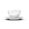 FIFTYEIGHT PRODUCTS Coffee Mug Set of 2 + Napkins, 200 ml, DELICIOUS + GRINNING view 3