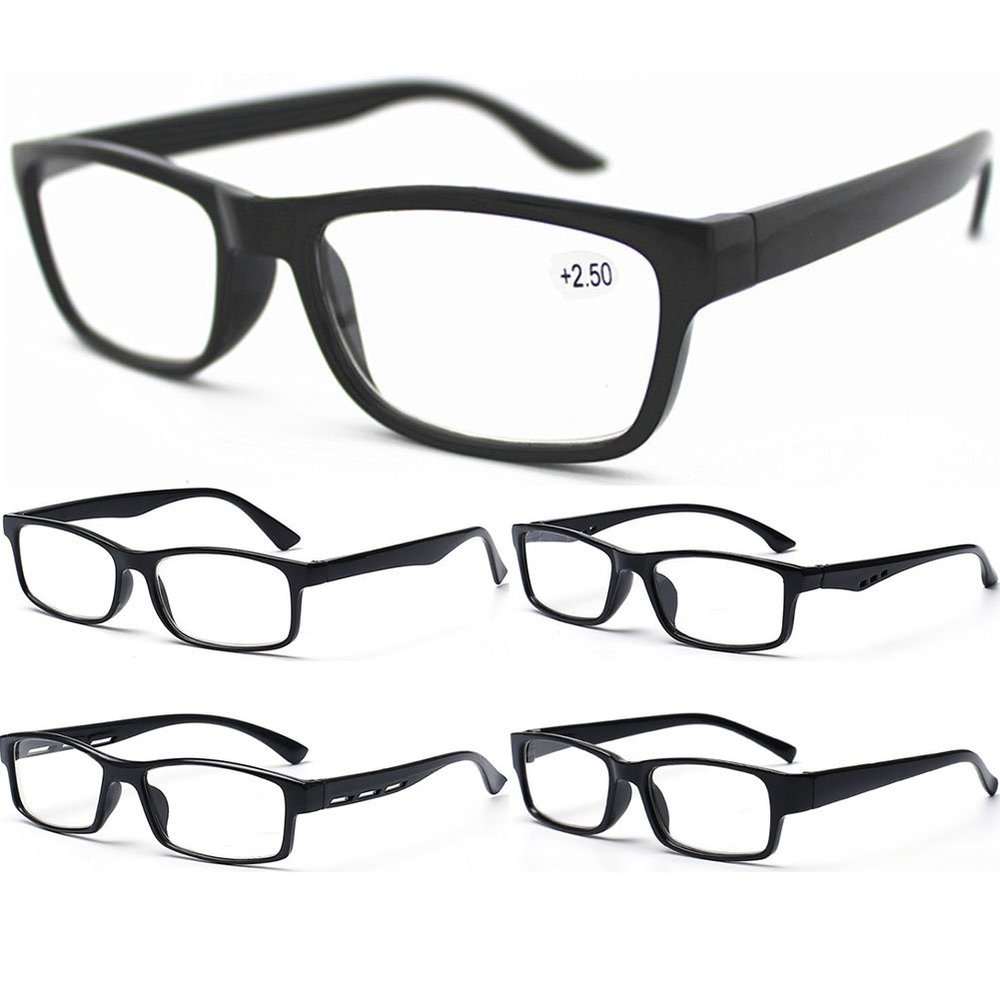 MELARIO Reading Glasses, 5 Types, 1–5-Piece Value Set, 5 Pieces, +2.0 Diopters
