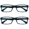 OPULIZE The Reading Glasses Company Blue Tortoiseshell Readers Value 2-Pack, Designer Style, Men and Women, RR92-3 +1.50 view 1