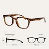 OPULIZE ORA Reading Glasses for Women and Men with Reading Sunglasses, UV400 Protection, Spring Hinges, Round Frames, 2-Pack, Brown Tortoiseshell, +1.00 view 2