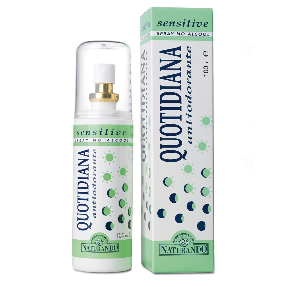 Naturally Free of Harmful Substances SENSITIVE SPRAY 100 ml—Prevents Odors for Sensitive Skin, 1 Bottle