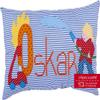 crepes suzette Personalized Name Pillow – Firefighter view 1