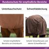 Sweet Itch Rug with Neck and Removable Belly Flap (Brown, 100) view 2