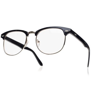 4sold™ Reading Glasses Retro Black, Brown Green, Dark Brown, 0.00 to +4.00 (Retro Black, +1.00)