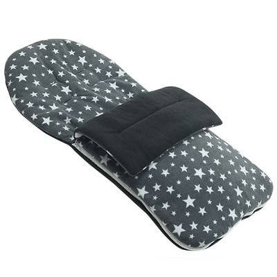 Fleece Footmuff Compatible with Mamas & Papas Sola, Gray Star