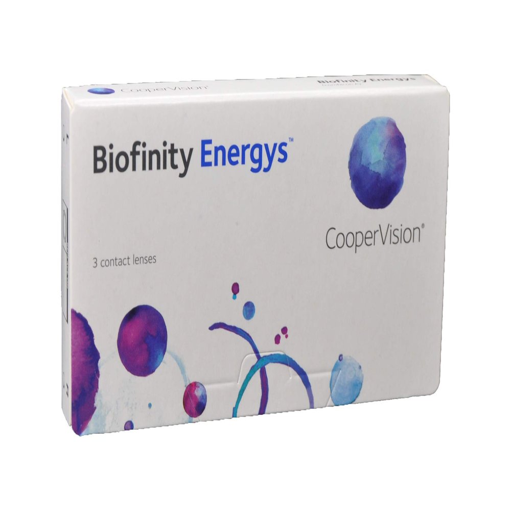 CooperVision Biofinity Energys Monthly Soft Contact Lenses, 3-Pack / BC 8.6 mm / DIA 14.0 mm / -6.00 D