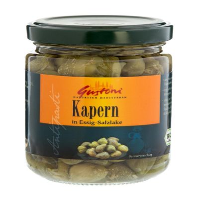 Gustoni Organic Capers in Brine (140 g)