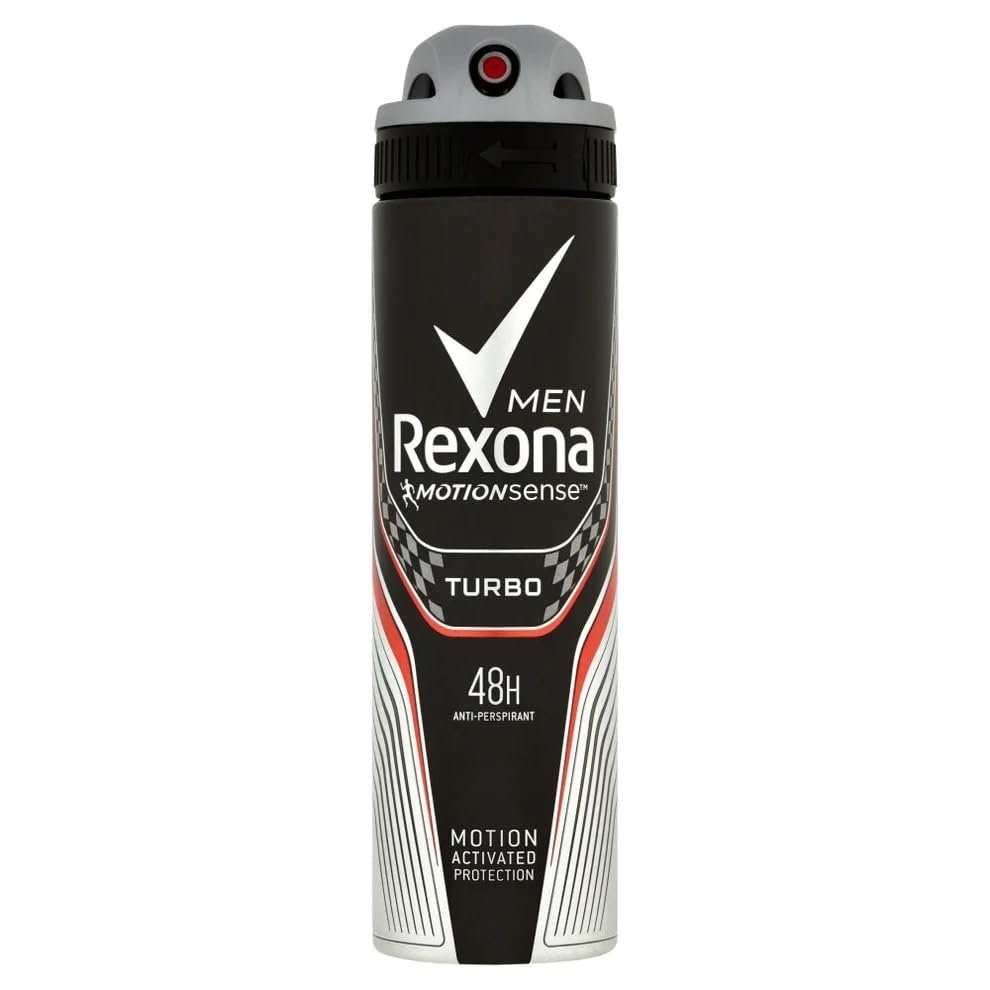 6 x REXONA Men TURBO MotionSense Deodorant Spray, 150 ml