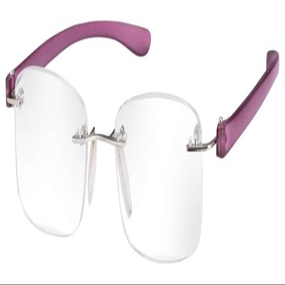Rimless Reading Glasses [Eschenbach 2913125] for Women, Purple, Diopter: 2.5