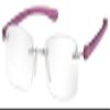 Rimless Reading Glasses [Eschenbach 2913125] for Women, Purple, Diopter: 2.5 view 1