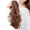 S-noilite Voluminous Wavy Clip-On Ponytail Hair Extension, Approx. 45 cm, Light Brown view 3