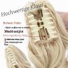 S-noilite Voluminous Wavy Clip-On Ponytail Hair Extension, Approx. 45 cm, Light Brown view 4