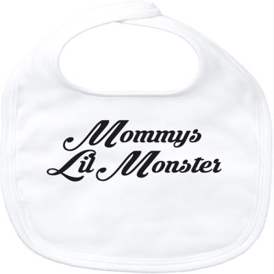 EZYshirt Mommy's Lil Monster Baby Bib Bandana