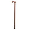 1x Behrend Wooden Walking Cane with Derby Handle, Brown view 1