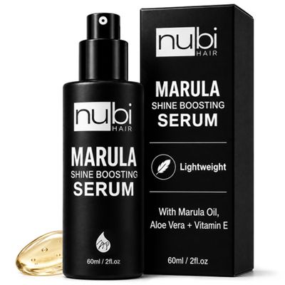 Nubi Boosting Hair Serum with Marula Oil, Vitamin E and Aloe Vera, 2 fl oz/60 mL