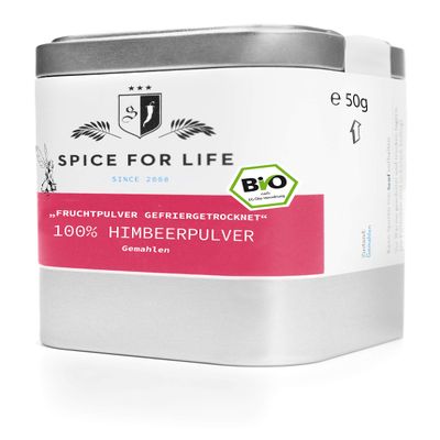 Spice for Life Organic Freeze-Dried Raspberry Fruit Powder, 50 g