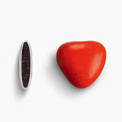 Red Heart Dragees 500 g (approx. 250–275 pieces) – Wedding Favors, Candy Bar, Chocolate Hearts