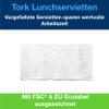 Tork 477302 Good Morning Lunch Napkins, 1/8 Fold, 2-Ply, Advanced Quality, 10 x 200 (2,000), 32.6 x 33 cm (W x L) view 3