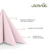 Sovie HORECA Airlaid Napkins, Light Pink, 40 x 40 cm, 1/4 Fold, 50 Count view 3