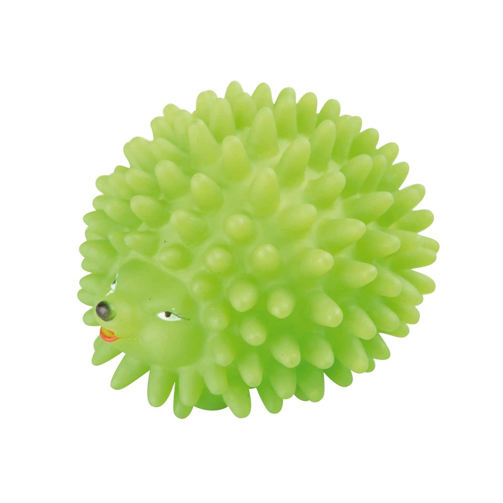 Interior Soft Hedgehog Toy, Vinyl, with Sound 9 cm, Green