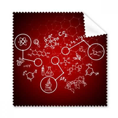 DIYthinker Technological Sense Organic Chemistry Experimental Molecular Illustration Eyeglass Cleaning Cloth, Phone Screen Cleaner, 5-Piece Set