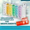 MEDca Weekly Pill Organizer, Tap-Open, 4 Daily Compartments view 2