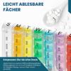 MEDca Weekly Pill Organizer, Tap-Open, 4 Daily Compartments view 4