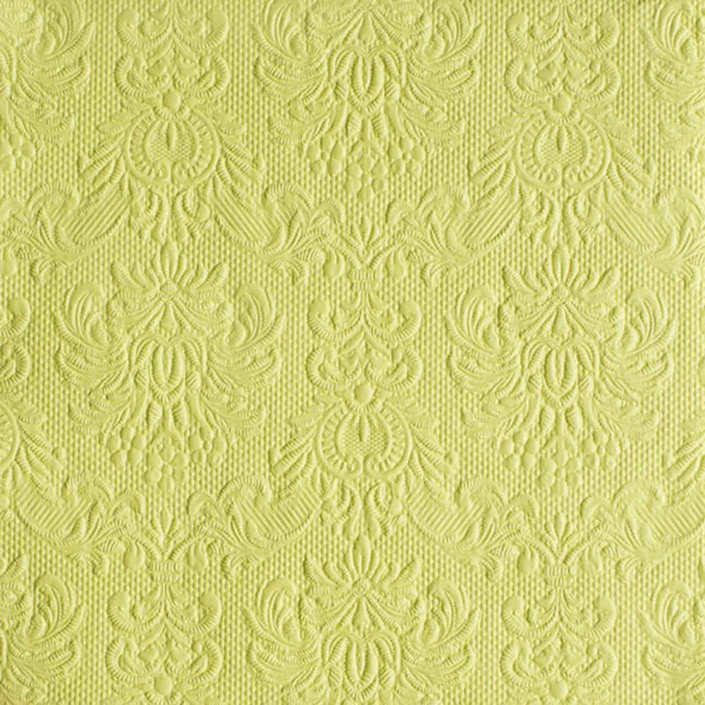 Ambiente Paper Napkins – Lunch/Party Napkins, 33 x 33 cm, Elegance Light Green, Embossed – Wedding, Baptism, Table Décor